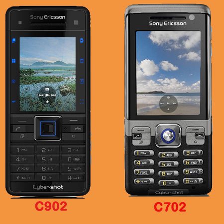 Sony Ericsson Cyber-Shot C702 and C902 Handsets