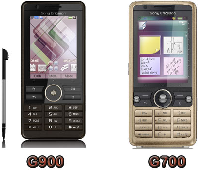 Sony Ericsson G700 & G900 Mobile Phones