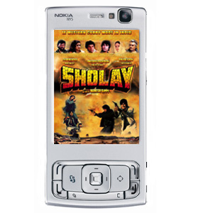Watch Sholay on mobile phone