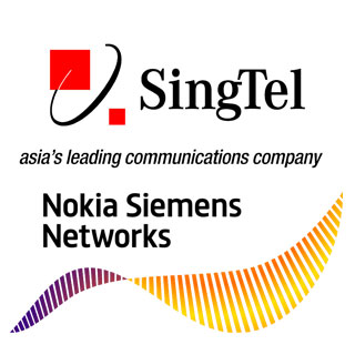 SingTel and Nokia Siemens Logo