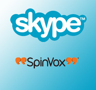 Skype and SpinVox logo