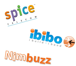 Spice Mobiles, ibibo and Nimbuzz logo