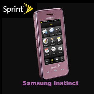  Sprint Pink Samsung Instinct Mobile Phone