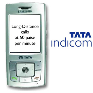 Tata Indicom 50 paise Long Distance Call