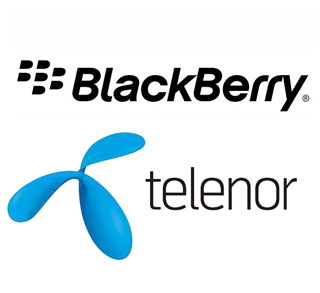 Telenor Blackberry logo