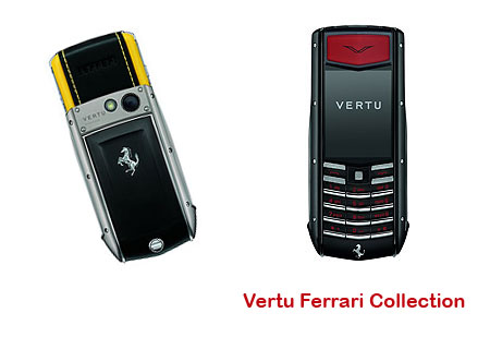 Vertu Ferrari Edition Phones