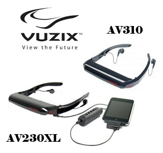 Vuzix AV230XL and AV310 widescreen video headsets