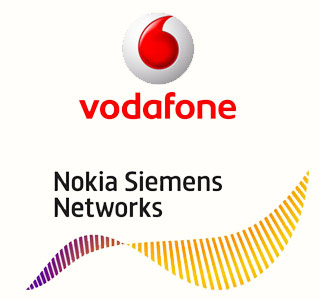 Vodafone and Nokia Siemens Network logo