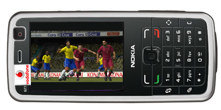Pro Evolution Soccer 2008 and Vodafone Logo