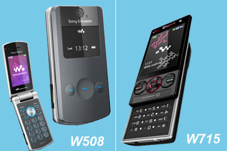 Sony Ericsson W715 and W508