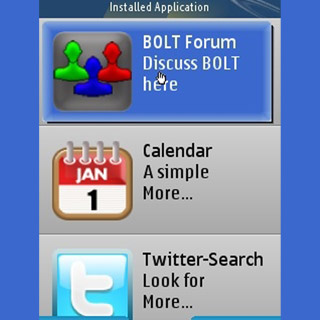 Widget Bolt Mobile Browser