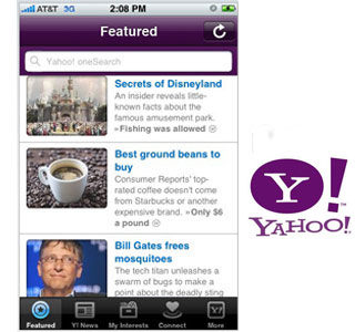 Yahoo Mobile iPhone application