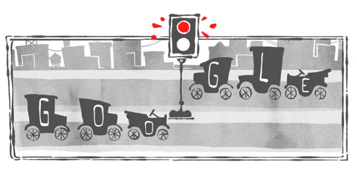 Google Doodle Honors Traffic Signal