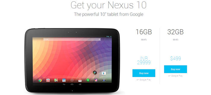 Google Nexus 10