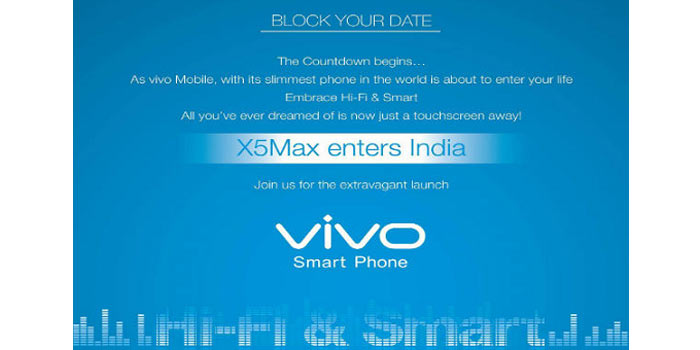Vivo X5 Max Invite