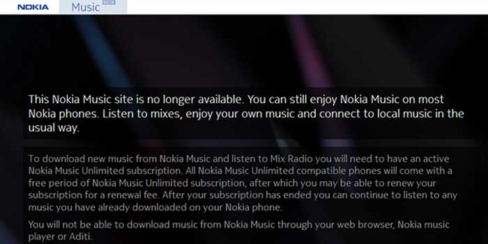 Nokia Music Web