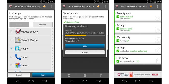 McAfee Mobile Security Solution Android