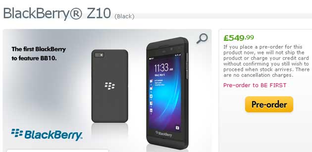 Unlocked BlackBerry Z10
