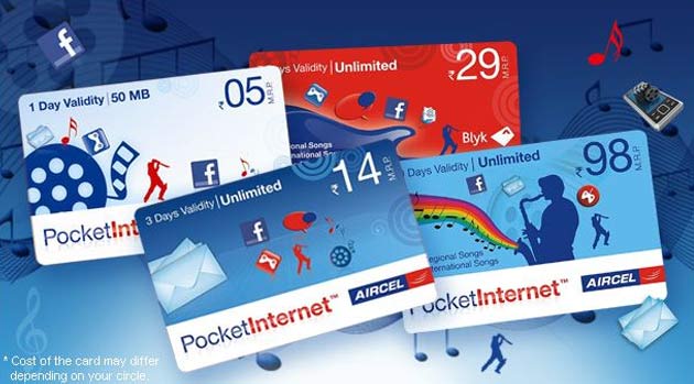 Aircel Pocket Internet Cards