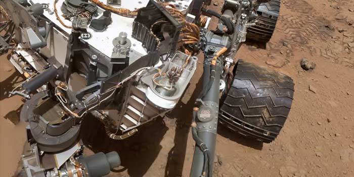 Curiosity Rover On Mars