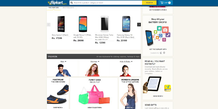 Flipkart Home Page