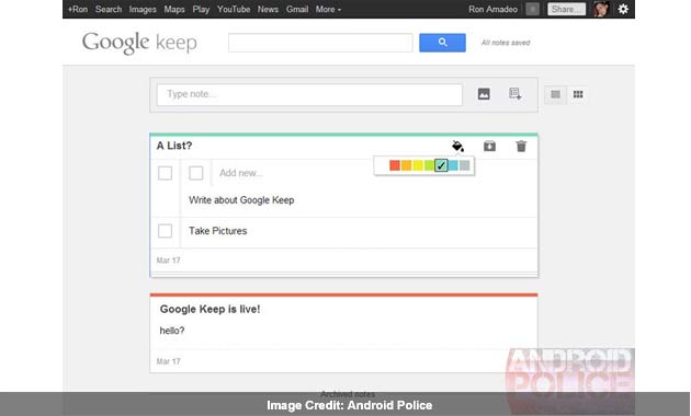 Google Keep Icon