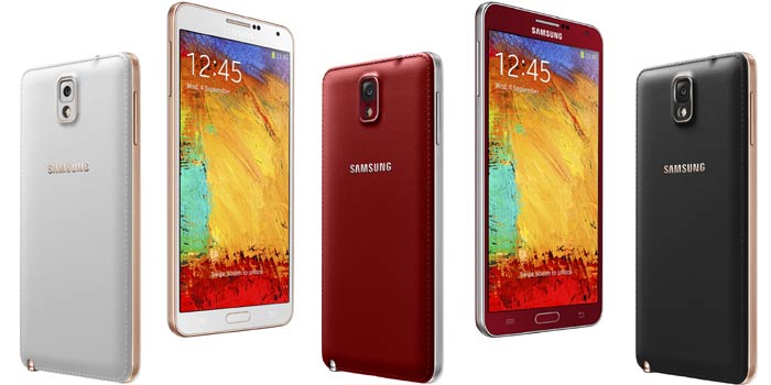 Samsung Galaxy Note 3 Colors