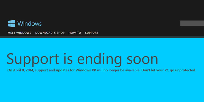Windows XP Support Shutdown
