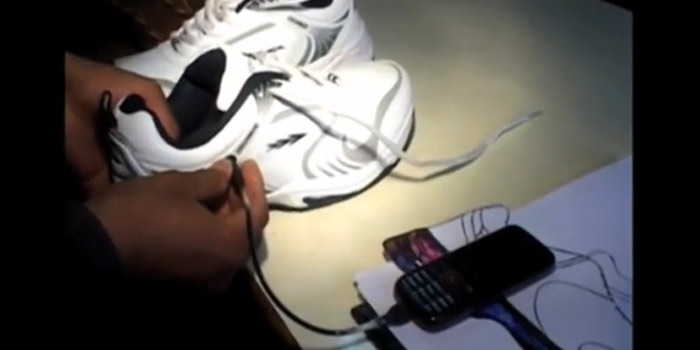 Charge Phone With Shoes