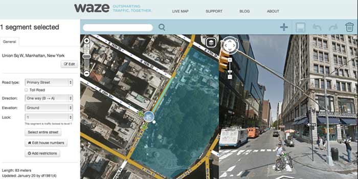 Waze Street View