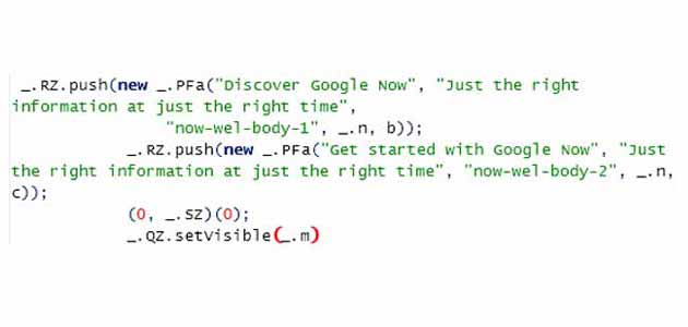 Google Now Source Code