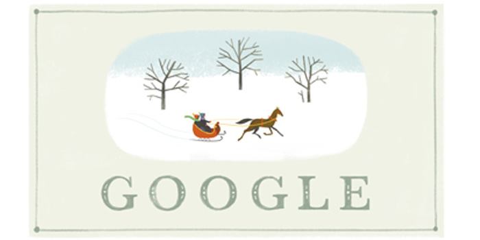 Google Christmas Happy Holidays 2013 Series Doodle