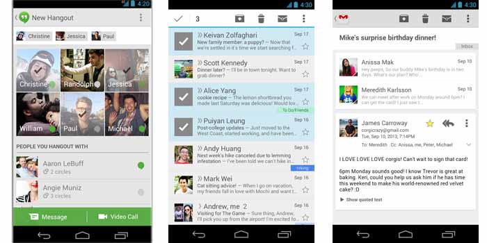 Hangouts And Gmail