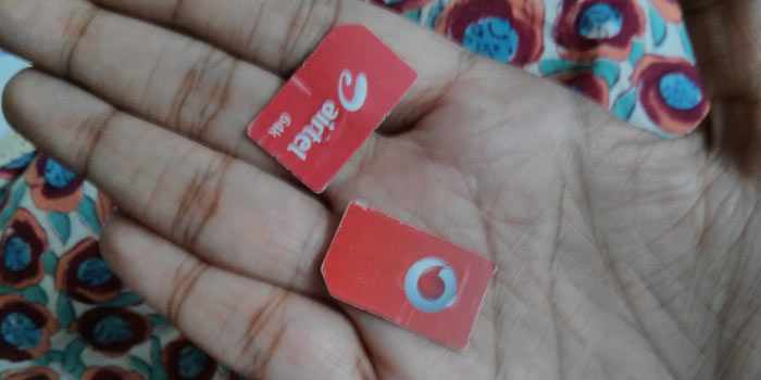 Vodafone And Airtel SIM Cards