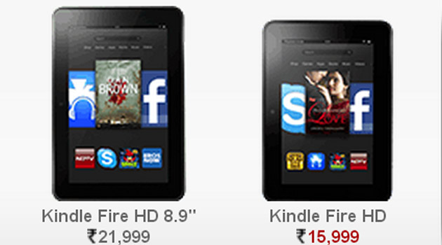 Amazon Kindle Fire HD 8.9 and 7