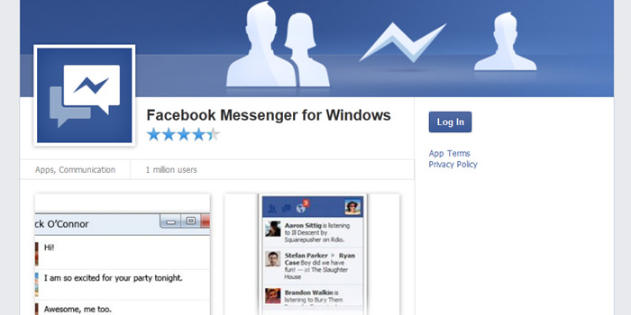 Facebook Messenger Windows
