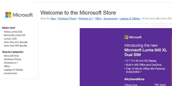 Microsoft Amazon Store