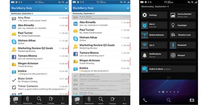 BlackBerry OS Screenshot 02
