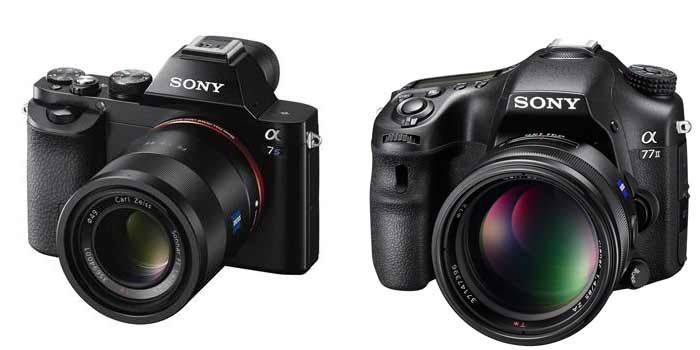 Sony Alpha 7S and 77II