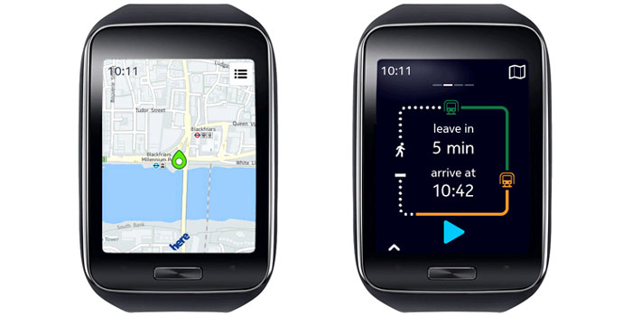 Nokia Here Maps Samsung Gear