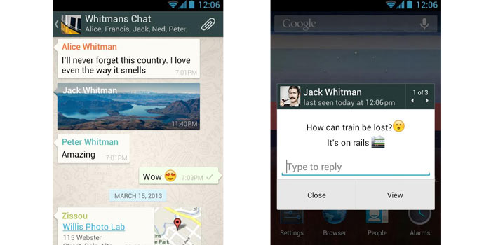 WhatsApp Interface For Android