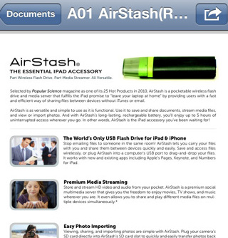 AirStash Wireless Flash Drive