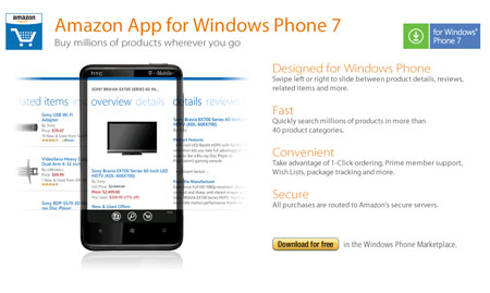 Amazon App Windows Phone 7