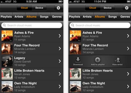 Amazon Cloud Player iOS 01