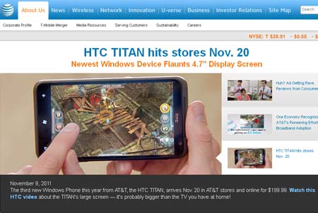 AT&T HTC Titan