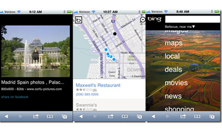 Bing for Mobile Browse Social