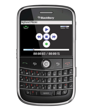 BlackBerry Bold Dictation