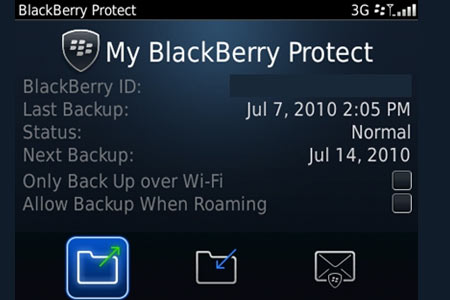 Blackberry Protect application