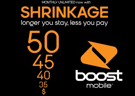 Boost Mobile Shrinkage