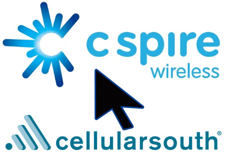 C Spire Cellular South logos